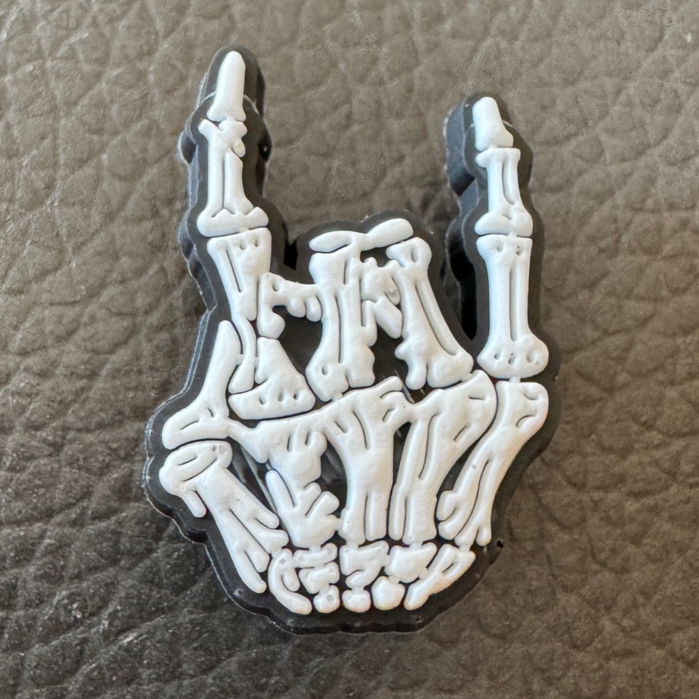 ROCK ON Skeleton Hand Shoe Charm 5/$20